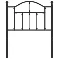Tête de lit métal noir 75 cm