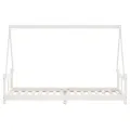 Cadre de lit pour enfants blanc 80x200 cm bois de pin massif