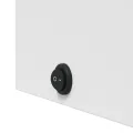 Armoire de bain à miroir avec LED arquée blanc 42x13x70 cm