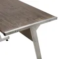 Bureau d'angle marron bois d'ingénierie