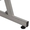 Bureau d'angle marron bois d'ingénierie