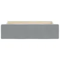 Tiroirs de lit 2 pcs gris clair bois d'ingénierie et tissu