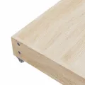 Tiroirs de lit 2 pcs gris clair bois d'ingénierie et tissu