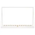 Cadre de lit pour enfants blanc 80x200 cm bois de pin massif