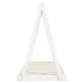 Cadre de lit pour enfants blanc 80x200 cm bois de pin massif