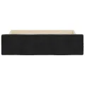 Tiroirs de lit 2 pcs noir bois d'ingénierie et tissu