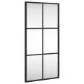 Miroir mural noir 30x60 cm rectangulaire fer