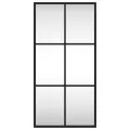 Miroir mural noir 30x60 cm rectangulaire fer