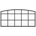 Miroir mural noir 60x30 cm arche fer