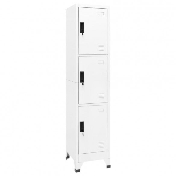 Armoire à casiers Blanc 38x45x180 cm Acier