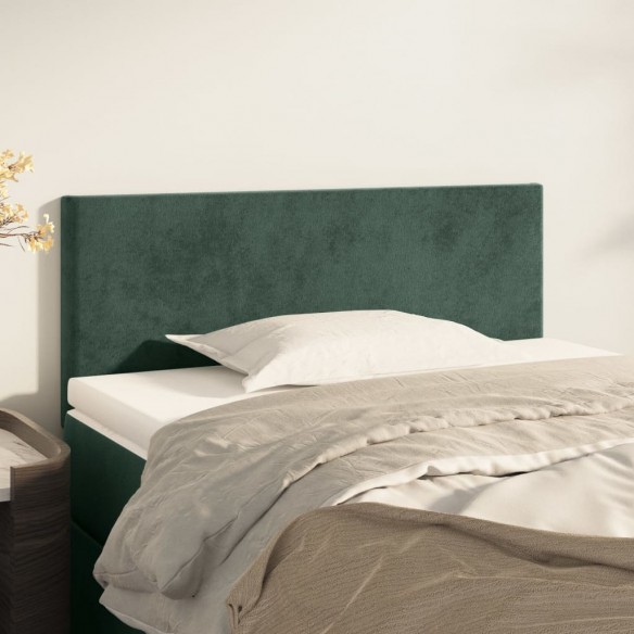 Tête de lit Vert foncé 90x5x78/88 cm Velours