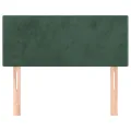 Tête de lit Vert foncé 90x5x78/88 cm Velours