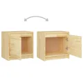Tables de chevet 2 pcs 40x30,5x40 cm bois de pin massif