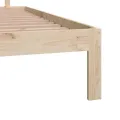Cadre de lit Bois de pin massif 160x200 cm