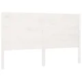 Tête de lit Blanc 186x4x100 cm Bois massif de pin