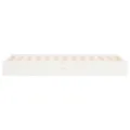 Cadre de lit blanc bois massif 90x190 cm simple