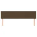 Têtes de lit 2 pcs Marron Foncé 80x5x78/88 cm Tissu