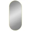 Miroir mural Doré 100x45 cm Ovale