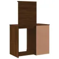 Coiffeuse avec lumières LED chêne marron 90x42x132,5 cm