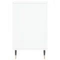 Armoire à chaussure Blanc brillant 102x36x60 cm Bois ingénierie