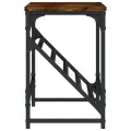 Étagère à chaussures chêne fumé 90x30x45 cm bois d'ingénierie