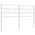 Tête de lit métal blanc 135 cm