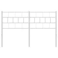 Tête de lit métal blanc 135 cm