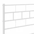 Tête de lit métal blanc 100 cm
