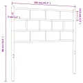Tête de lit métal blanc 100 cm