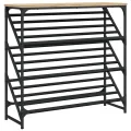 Étagère à chaussures chêne sonoma 90x30x85 cm bois d'ingénierie