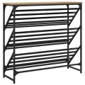 Étagère à chaussures chêne sonoma 90x30x85 cm bois d'ingénierie