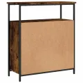 Buffet chêne fumé 70x30x80 cm bois d'ingénierie