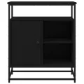 Buffet noir 69x35x80 cm bois d'ingénierie
