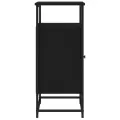 Buffet noir 69x35x80 cm bois d'ingénierie