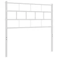 Tête de lit métal blanc 80 cm