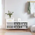 Armoire à chaussures Blanc 102x36x60 cm Bois d'ingénierie