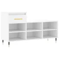 Armoire à chaussures Blanc 102x36x60 cm Bois d'ingénierie