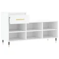 Armoire à chaussures Blanc 102x36x60 cm Bois d'ingénierie