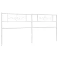 Tête de lit métal blanc 200 cm
