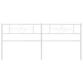 Tête de lit métal blanc 200 cm