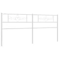 Tête de lit métal blanc 200 cm