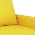 Canapé à 3 places Jaune clair 180 cm Tissu