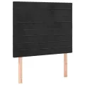 Cadre de lit avec tête de lit Noir 100x200 cm Velours