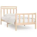 Cadre de lit Bois de pin massif 100x200 cm