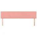 Têtes de lit 2 pcs Rose 90x5x78/88 cm Velours