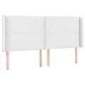 cadre de lit matelas LED Blanc 180x200 cm Similicuir