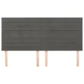 Têtes de lit 4 pcs Gris foncé 90x5x78/88 cm Velours