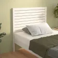 Tête de lit Blanc 81x4x100 cm Bois massif de pin