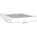 Cadre de lit 140x200 cm Bois massif