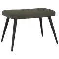 Chaise de relaxation avec repose-pied Gris foncé Velours